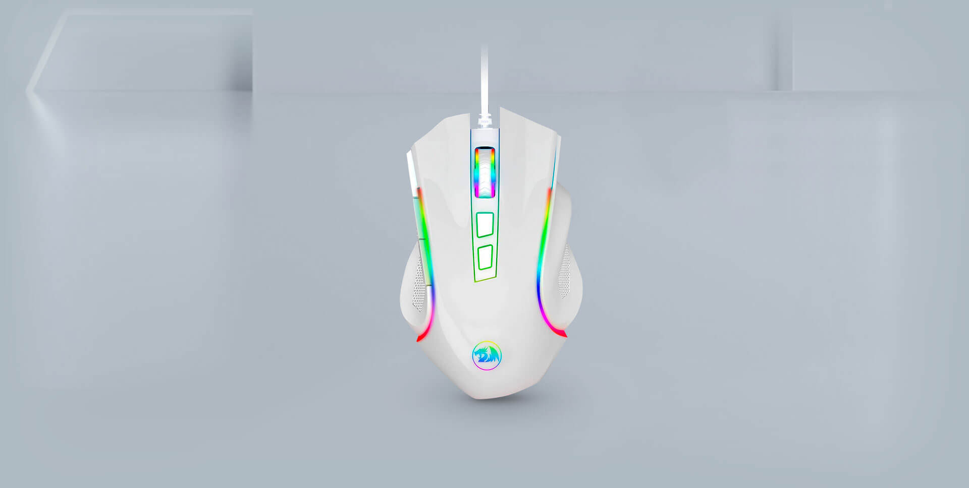 Mouse Gaming Griffin Redragon Blanco - Imagen 4