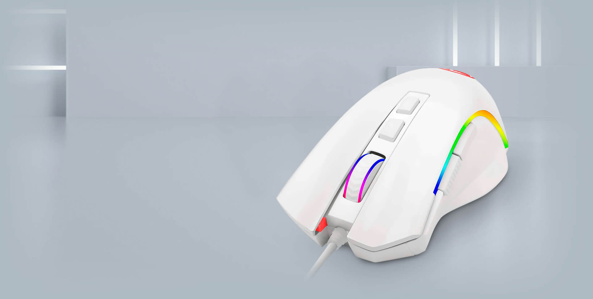 Mouse Gaming Griffin Redragon Blanco - Imagen 3
