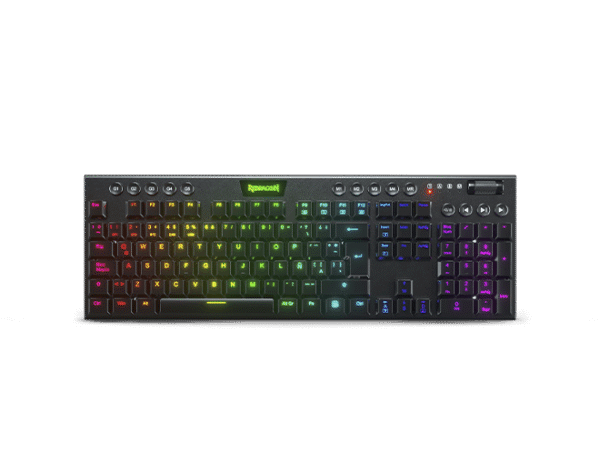 TECLADO REDRAGON HORUS INALAMBRICO NEGRO K618