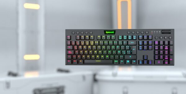 TECLADO REDRAGON HORUS INALAMBRICO NEGRO K618 - Imagen 2