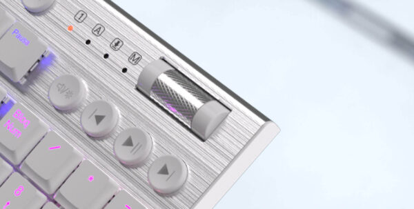 TECLADO REDRAGON HORUS INALAMBRICO BLANCO K618W - Imagen 5