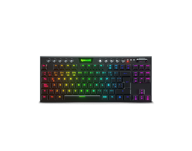 TECLADO REDRAGON HORUS INALAMBRICO K621-RGB NEGRO