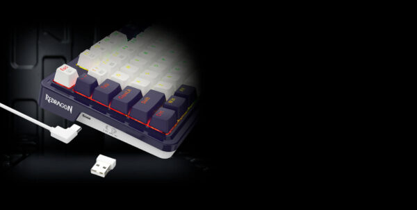TECLADO REDRAGON UCAL PRO K673WB-RGB-PRO - Imagen 4