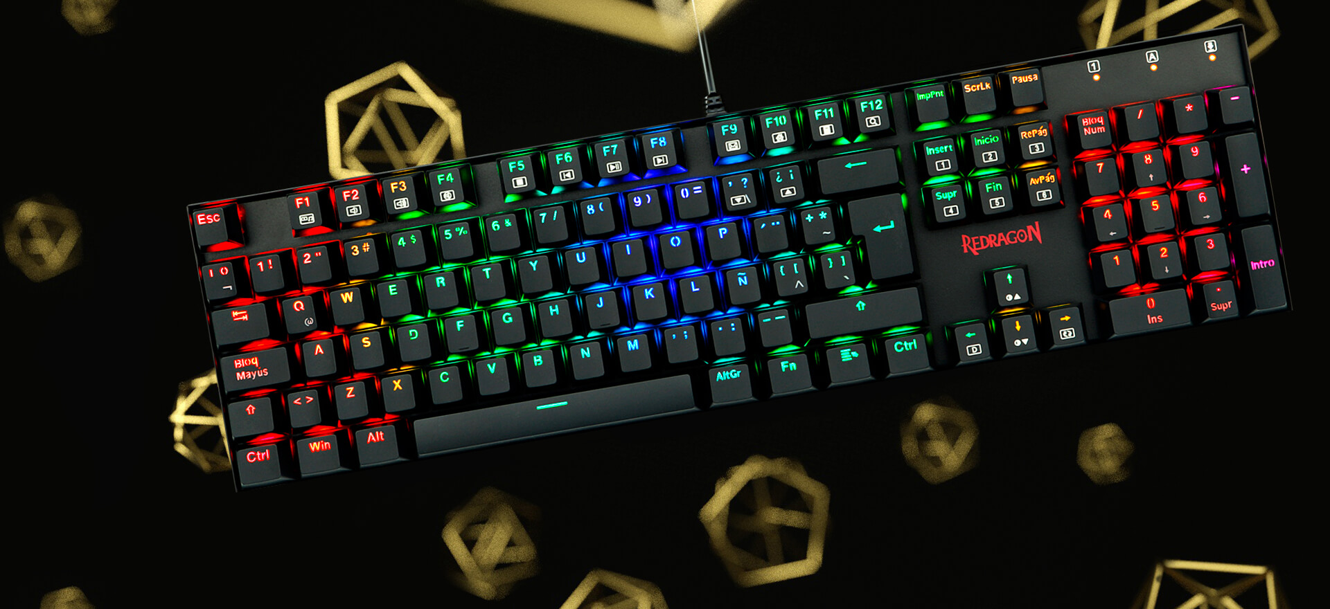 TECLADO REDRAGON MITRA K551-RGB - Imagen 2