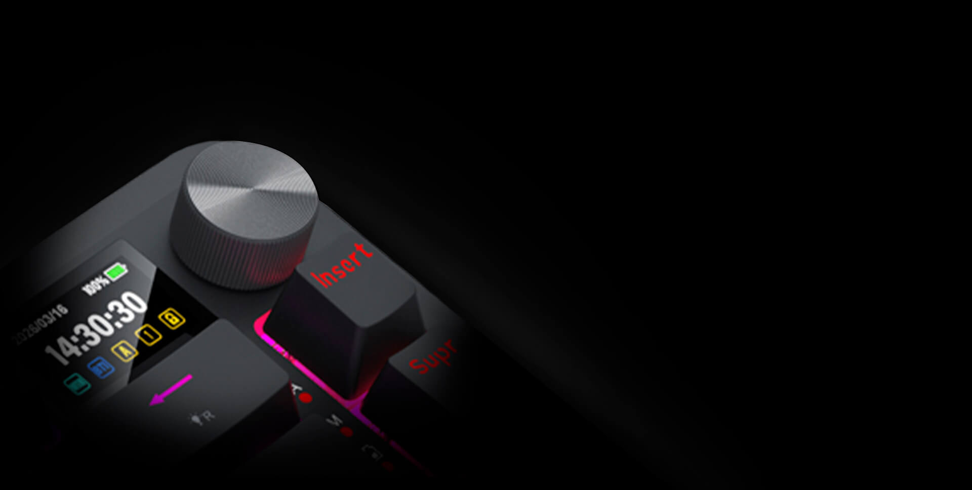 TECLADO REDRAGON UCAL LCD PRO K724RGB-PRO - Imagen 6