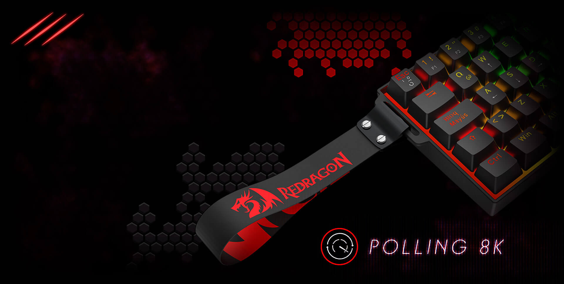 TECLADO REDRAGON FIZZ MAGNETICO K617RGB-MP - Imagen 4