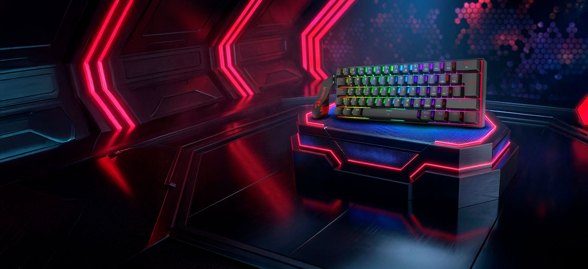 TECLADO REDRAGON FIZZ MAGNETICO K617RGB-MP - Imagen 2