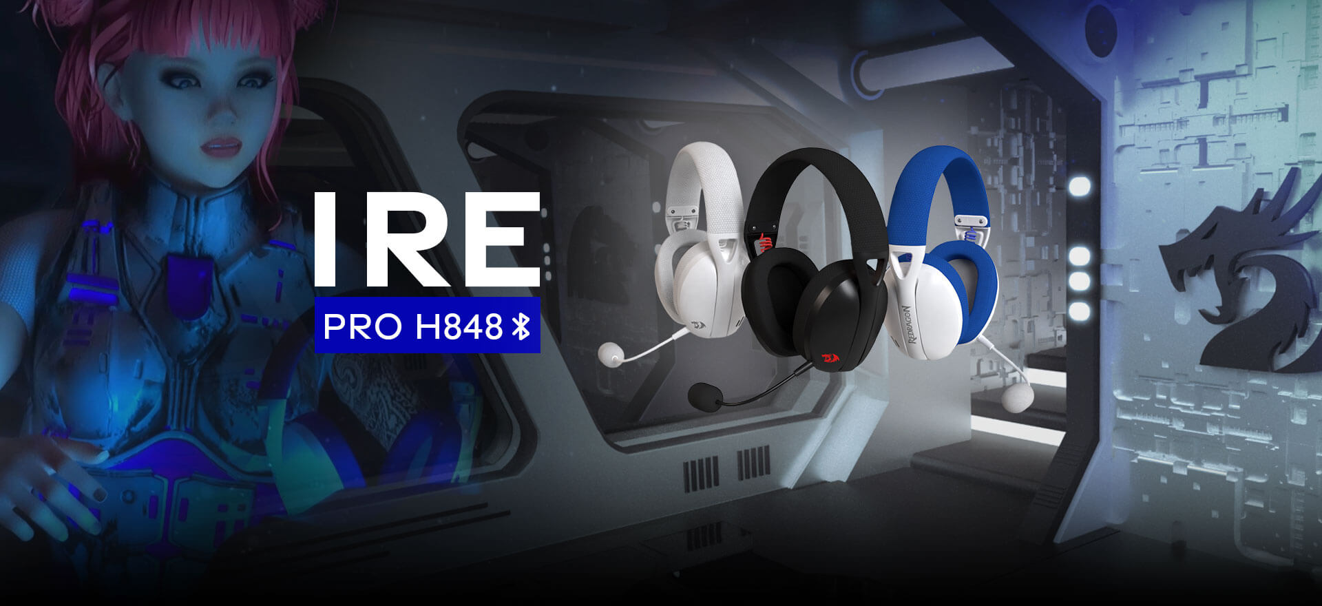 DIADEMA REDRAGON IRE PRO NEGRA H848 - Imagen 2